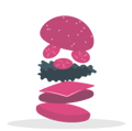 Ilustração hamburguer Ilustração hamburguer
